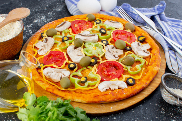 pizza salade
